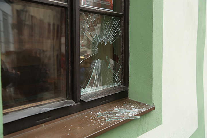 A2B Glass are able to board up broken windows while they are being repaired in Prestwich.